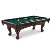8.3 Ft. Pool Table with Billiard Ball and Cue Stick Set — Studio Shot